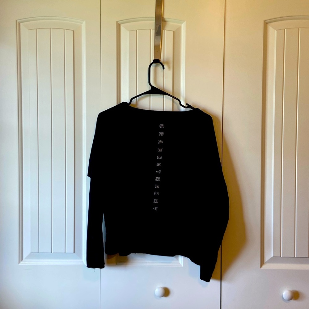 Orangetheory Fitness Black Long Sleeve Performance Top